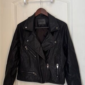 Blank NYC Black Faux Leather Motorcycle Jacket